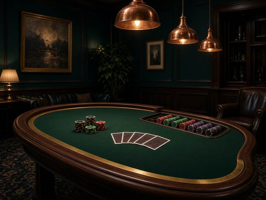 Elegant casino table games lounge at BotelDining
